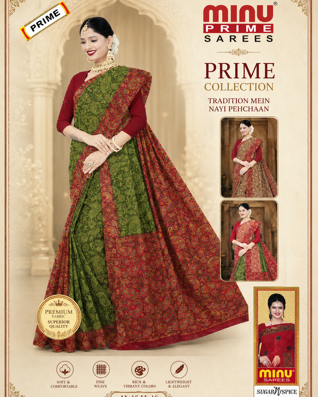 Saree Sugar & Spice Cotton Saree